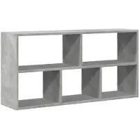 vidaXL Wandschap 100x25x50 cm bewerkt hout betongrijs