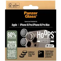 PanzerGlass Screenprotector geschikt voor Apple iPhone 16 Glazen | Hoops Camera Lens Protector - Case Friendly