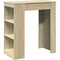 vidaXL Barkruk met plankje, Sonoma-eikenlook, 95x47x103,5 cm, houtvezel