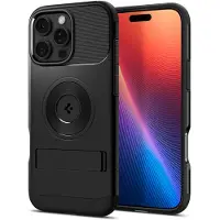 Spigen Slim Armor Backcover MagSafe voor de Apple iPhone 16 Pro - Zwart