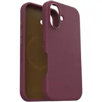 Otterbox Symmetry Apple iPhone 16 Back Cover met MagSafe Magneet Leer Rood
