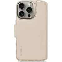 Decoded 2 in 1 Leather Detachable Wallet MagSafe voor de Apple iPhone 16 Pro - Clay