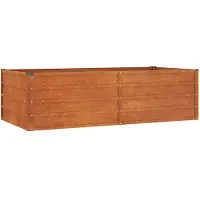 vidaXL Plantenbak verhoogd 160x80x45 cm cortenstaal roestig
