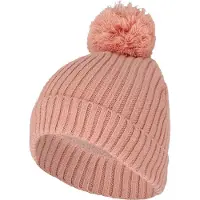 Sarlini - Muts Meisjes - Wintermuts - Ribbed - Licht Roze - 2 t/m 4 jaar