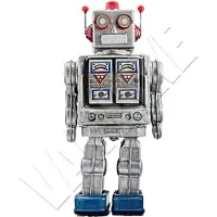 VAN IKKE Muursticker Robot