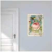VAN IKKE Muursticker Postzegel Bloem
