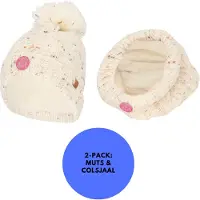 Sarlini - Winterset meisjes - Skiset - Offwhite - Voordeelpakket - One Size