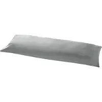 Beau Maison | Body Pillow Sloop Grijs - 100% Perkaal Katoen - Lichaamskussensloop Grijs - 40x145 cm