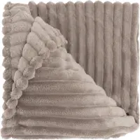Unique living Plaid Lex Taupe 200 X 150 Cm