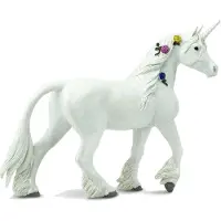 Safari speelfiguur Unicorn meisjes 13,8 cm wit