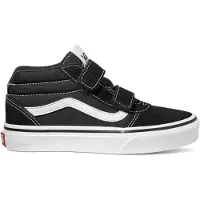 Vans Youth Ward Mid V Suede Canvas Black White-Schoenmaat 38,5