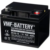 VMF DC42-12 AGM Deep Cycle accu (12V, 42 Ah, T6 terminal)