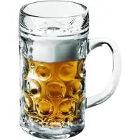 SANTEX Bierfeest glazen/pullen - 1x - 1.3 liter - onbreekbaar kunststof - Bierglazen