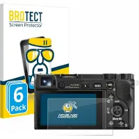 BROTECT Screenprotector 6 Stuks voor Sony Alpha 5000 / 6000 / 6400 Beschermglas transparant