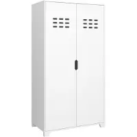 Notio Living Linus-Kledingkast - 2-deurs - Wit Houtlook