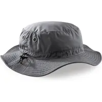 Beechfield Cargo bucket hat - Vissershoedje - Zonnehoed - Hoedje - UPF50+ bescherming - 61 cm - Grijs