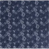 Tresanti | DAIRE | Zijde pochet met bloemen | Blauw