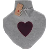 Home & Styling Warmwaterkruik Hartje - 0,85L - 26cm - Grijs