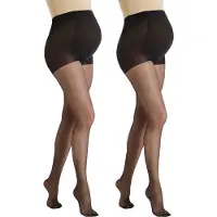 Vertbaudet Set van 2 speciale zwangerschapspanty's set zwart