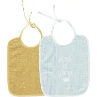Vertbaudet Set met 3 slabbetjes baby set blauw