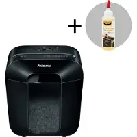 Fellowes Powershred LX25M Papierversnipperaar (Mini Cut) 230V EU + Onderhoudsolie 120ml