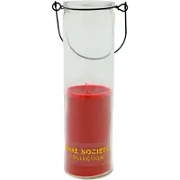 Home Society - Candle Tube - Frank - Hang Kaars in glas - Kaars - Rood