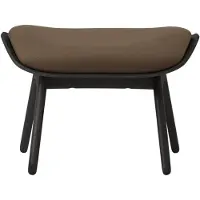 UMAGE The Reader Ottoman black oak | Mocca - Textile