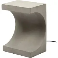 Serax Concrete Tangent Bijzettafel met Lamp