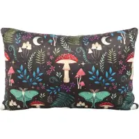 Something Different - 40cm Rectangular Dark Forest Print Kussen - Multicolours