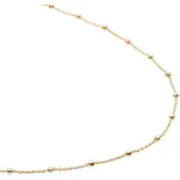 Sparkling Jewels Ketting Faceted Ball Chain 50 cm Verguld SN-SBG-050