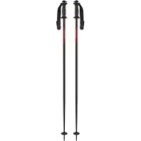 Komperdell Alpine skistok met heupfles, skistok, zwart/rood