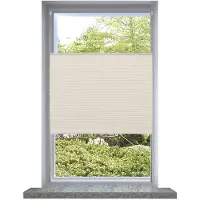 vidaXL Plisséjaloezie 50x150cm crème online kopen