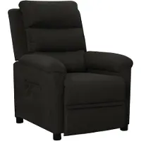 vidaXL Fauteuil verstelbaar stof zwart
