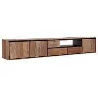 DTP Home Metropole hangend tv-meubel teakhout 235x40x60cm