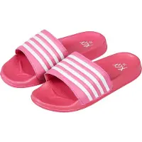 XQ - Slippers Dames - Stripes - Fuchsia - Badslippers dames - Gevormd voetbed