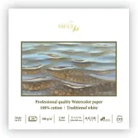 SMLT Aquarelblok Professional 28x28 cm 300gr 10 vel