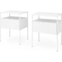 Vicco Mira Nachtkastje – Set van 2 Wit
