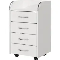 Vicco Gwendolyn Rolcontainer – 36 x 40 cm met 4 laden Wit