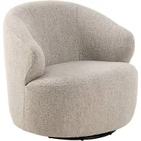 Fonq Hug Draaibare Fauteuil - Bouclé - Greige