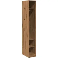 vidaXL Kledingkast 30x50x200 cm bewerkt hout artisanaal eikenkleur