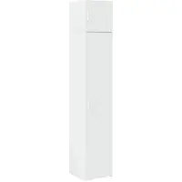 vidaXL Opbergkast smal 40x42,5x225 cm bewerkt hout wit