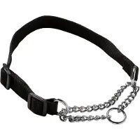 Adori Slipketting Halsband Nylon Zwart - Hondenhalsband - Xs/S 20-35x1.0 Cm