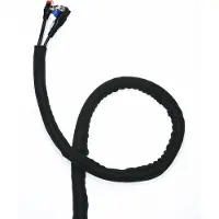 Cavus polyester kabelsleeve zelfsluitend - 19mm / zwart - 3 meter