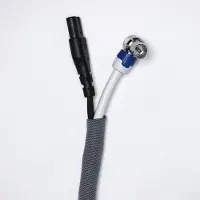 Cavus polyester kabelsleeve zelfsluitend - 10mm / grijs - 1,5 meter