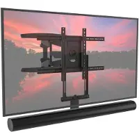 Cavus Draaibare muurbeugel met Sonos ARC(Ultra) frame [zwart]