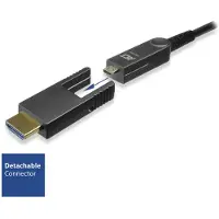 ACT AK4104 HDMI High Speed 4K Active Optical Cable | Afneembare Connector | v2.0 HDMI-A male/HDMI-A male | 30 meter