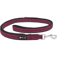 Petlando Trainingslijn Outdoor Berry - Zwart - Hondenriem - 230x1.5 cm - maat S