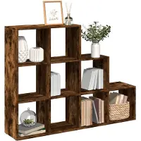 vidaXL Kamerscherm / boekenkast 137,5x29x103,5 cm hout gerookt eiken