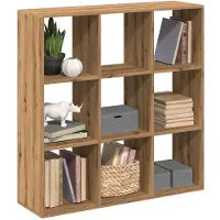 vidaXL Kamerscherm / boekenkast 102x29x103,5 cm hout artisanaal eiken