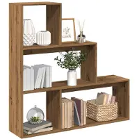 vidaXL Kamerscherm / boekenkast 123x29x123 cm hout artisanaal eiken